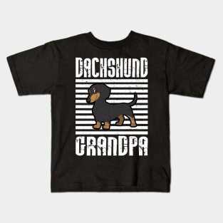 Dachshund Grandpa Proud Dogs Kids T-Shirt